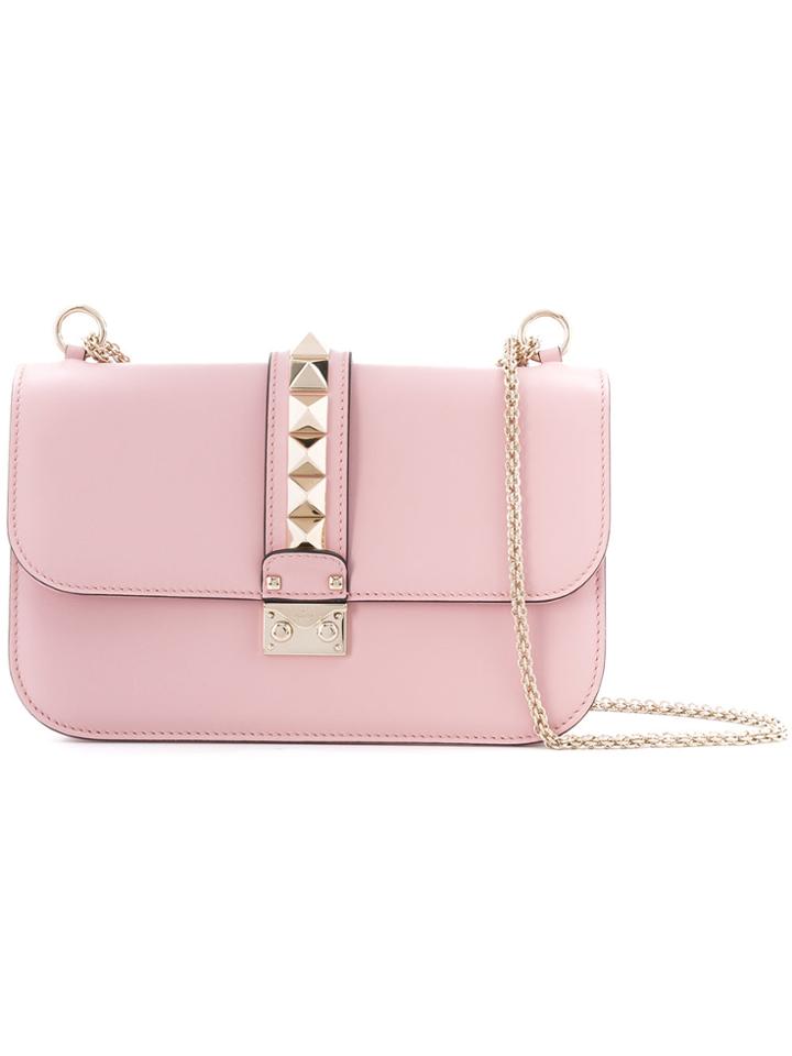Valentino Valentino Garavani Chain Cross Body Bag - Pink & Purple