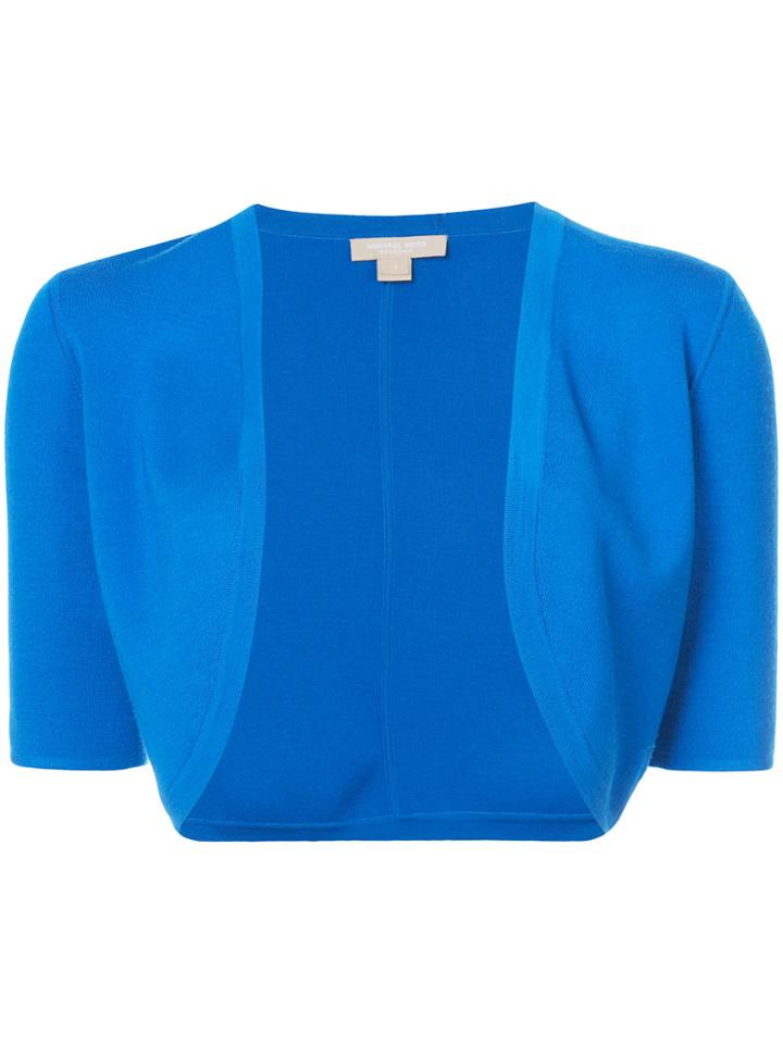 Michael Kors Cropped Cardigan - Blue