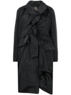 Vivienne Westwood Anglomania Ruched Front Coat - Black