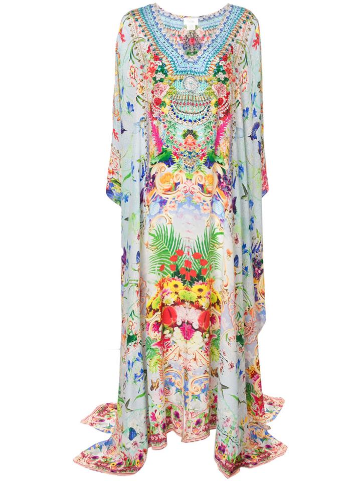 Camilla Floral Print Kaftan - Multicolour