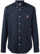 Kenzo 'mini Tiger' Button Down Shirt, Men's, Size: Medium, Grey, Cotton