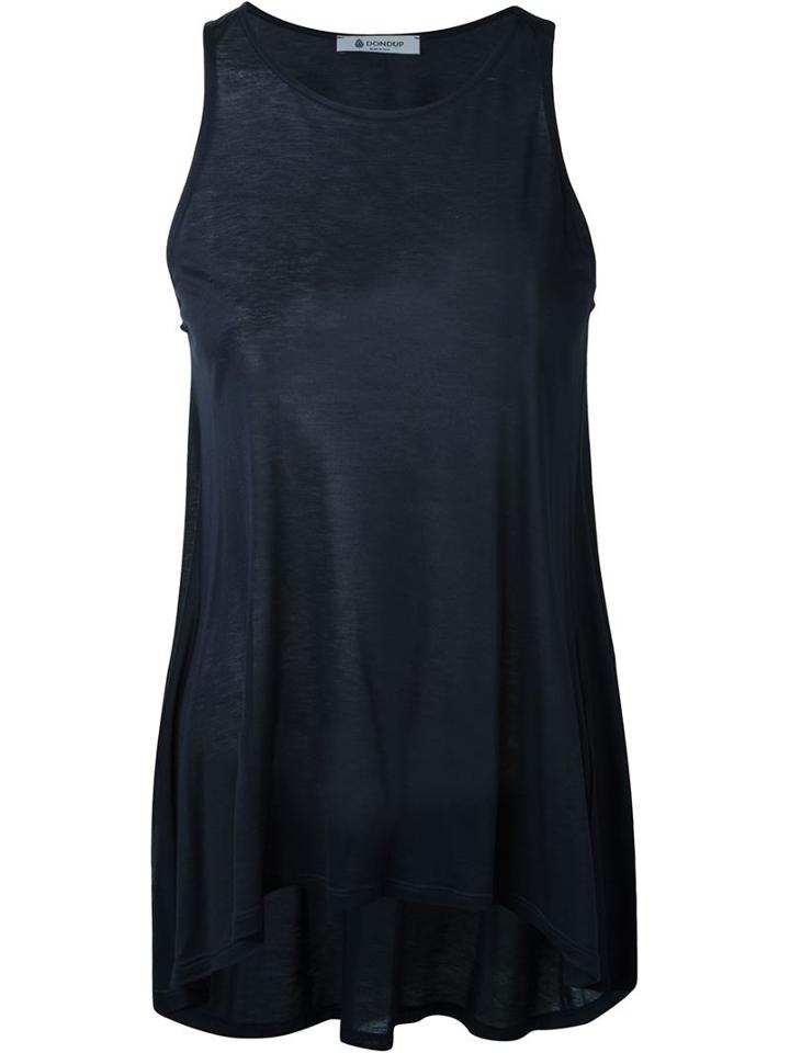 Dondup Tank Top, Women's, Size: Medium, Blue, Viscose