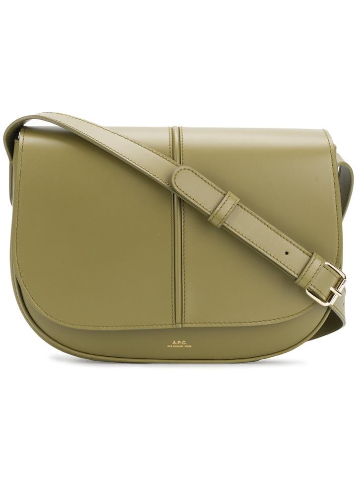 A.p.c. Saddle Crossbody Bag - Green