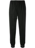 Semicouture Track Trousers, Women's, Size: 40, Black, Viscose/polyester/polyethylene-vinyl Acetate (peva)