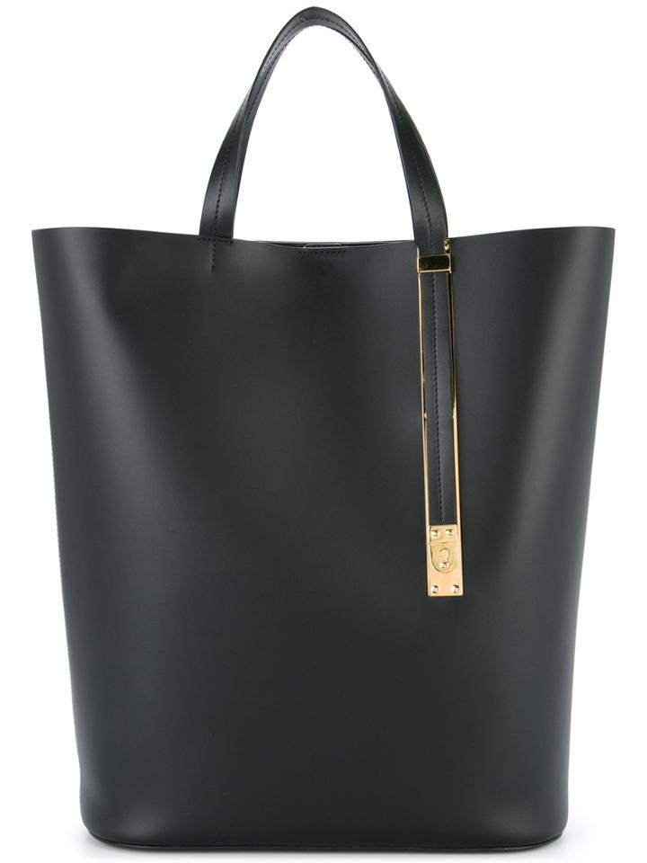 Sophie Hulme North South Exchange Tote - Black