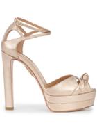 Aquazzura Harlow Chunky Heel Pumps - Metallic