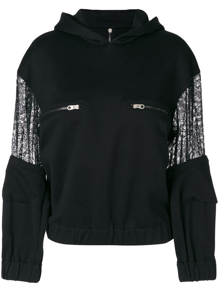 Almaz Lace Hoodie - Black
