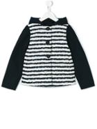 Herno Kids - Striped Jacket - Kids - Cotton/acrylic/polyamide/other Fibers - 10 Yrs, Girl's, Blue