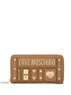 Love Moschino Logo Studded Wallet - Brown