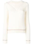 See By Chloé Knit Distressed Sweater - White