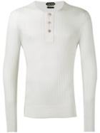 Tom Ford - Ribbed Knit Top - Men - Silk/cashmere - 48, White, Silk/cashmere