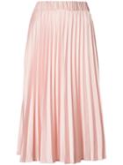 P.a.r.o.s.h. - Pleated Skirt - Women - Polyester - 42, Pink/purple, Polyester