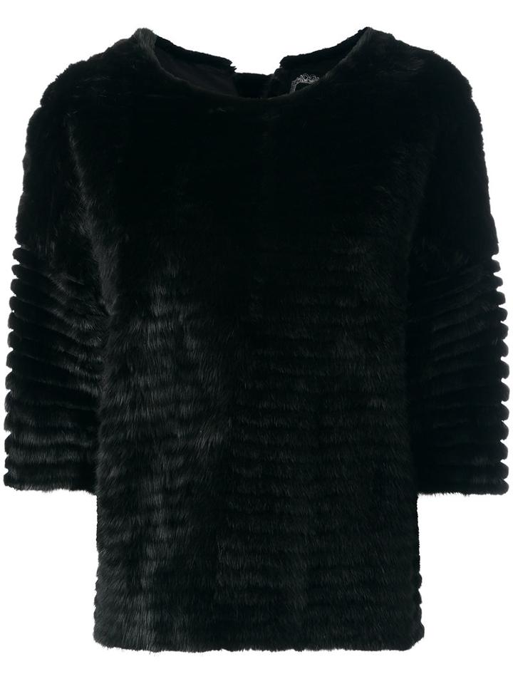 Christian Dior Vintage Fur Top, Women's, Black