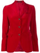 Tagliatore Fitted Single-breasted Blazer - Red
