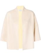 Max Mara Cropped Sleeve Jacket - Nude & Neutrals
