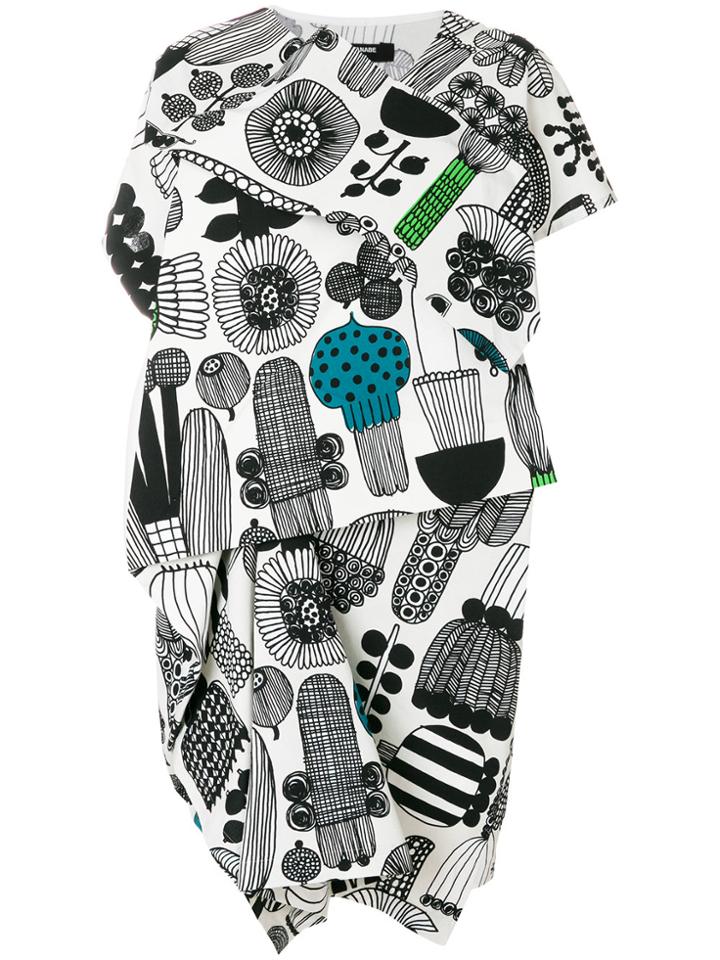 Junya Watanabe Comme Des Garçons Printed Dress - Grey