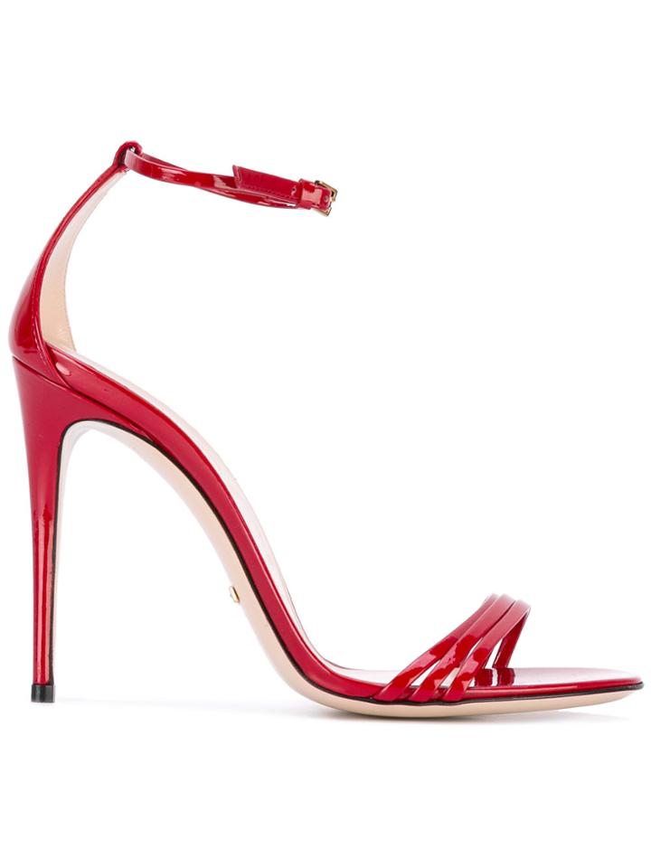 Gucci Stiletto Sandals - Red