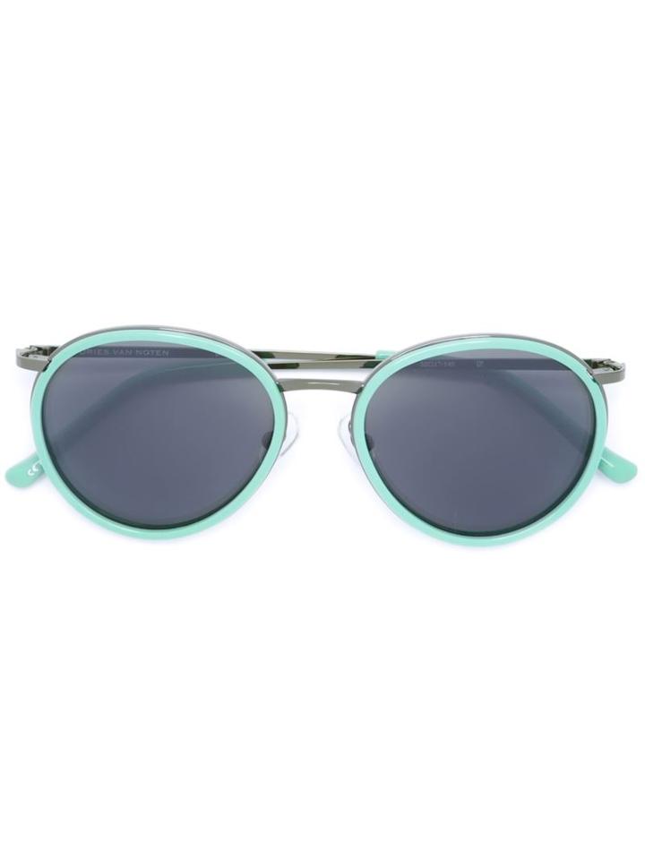 Linda Farrow Linda Farrow X Dries Van Noten Sunglasses, Adult Unisex, Green, Acetate/steel