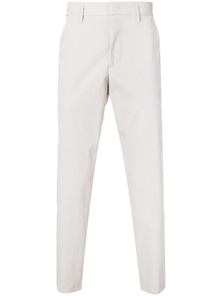 Prada Cropped Tailored Trousers - Nude & Neutrals