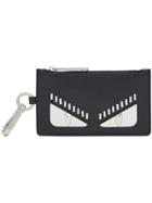 Fendi Bag Bugs Embellished Cardholder - Black