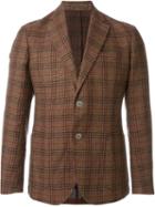 Eleventy Patch Pocket Blazer, Men's, Size: 46, Brown, Cotton/silk/linen/flax