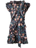 Isabel Marant - Embroidered Shift Dress - Women - Cotton/acrylic/brass - 38, Blue, Cotton/acrylic/brass