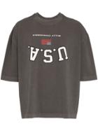Willy Chavarria Willy Canal Street Ss Tee Char - Grey