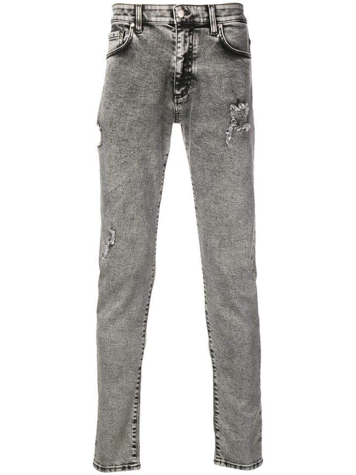 Represent Acid Grey Skinny Jeans