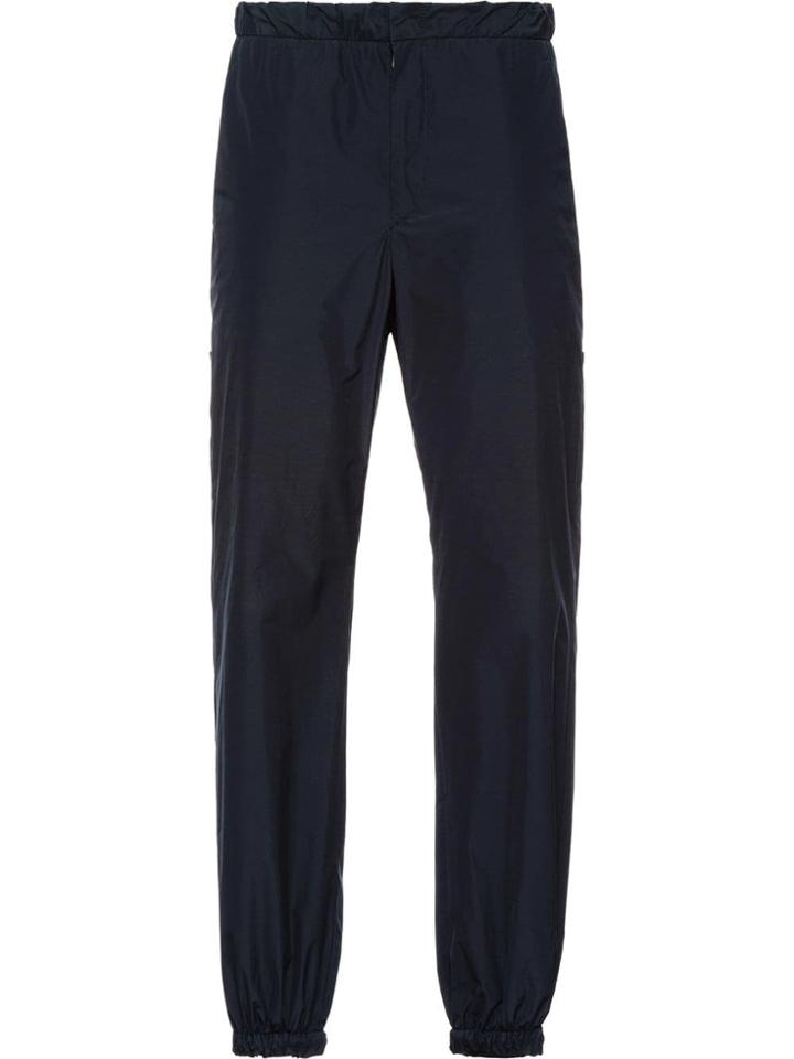 Prada Technical Poplin Jogging Pants - Blue