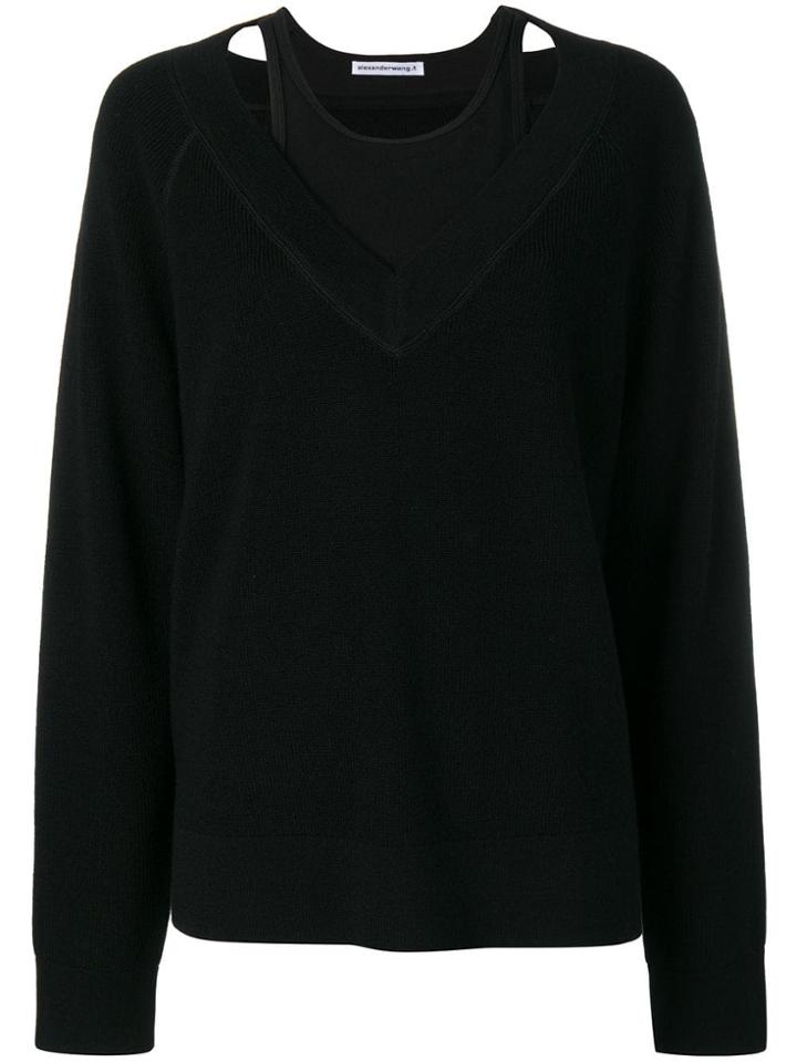 Alexander Wang Layered Tank-top Jumper - Black