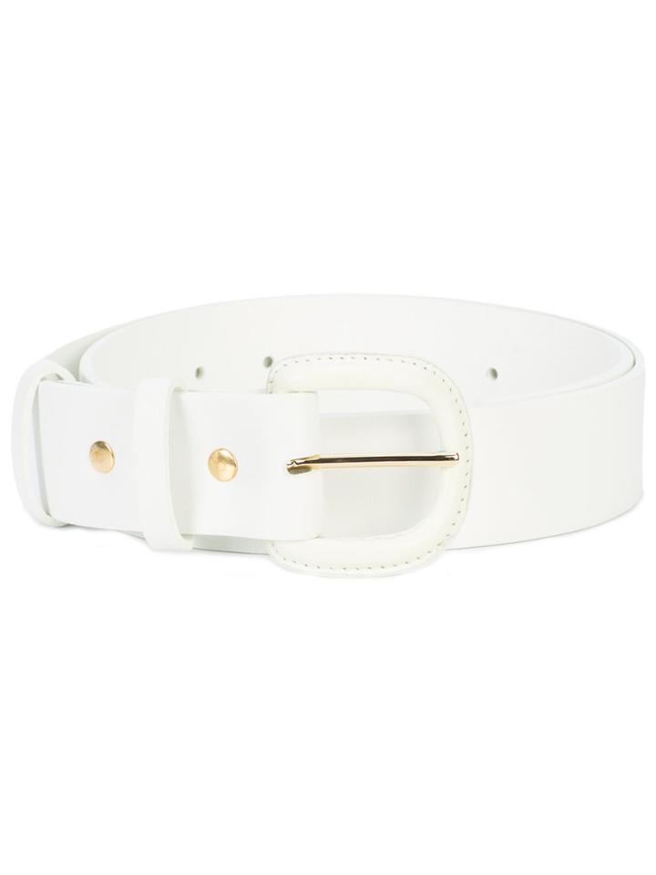 Ryan Roche Buckle Belt - White