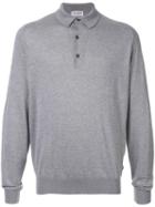 John Smedley Long-sleeve Polo Shirt - Grey