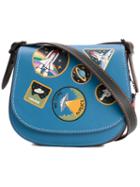 Coach - Space Patch Saddle Bag - Women - Leather - One Size, Blue, Leather