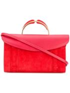 Mansur Gavriel - Flap Closure Clutch - Women - Leather - One Size, Red, Leather