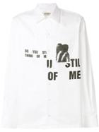 Misbhv Slogan Print Shirt - White