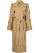 Dalood Oversized Trench Coat - Brown