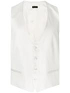 Dell'oglio Classic Formal Waistcoat - White