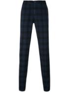 Etro Checked Chinos, Men's, Size: 46, Blue, Cotton