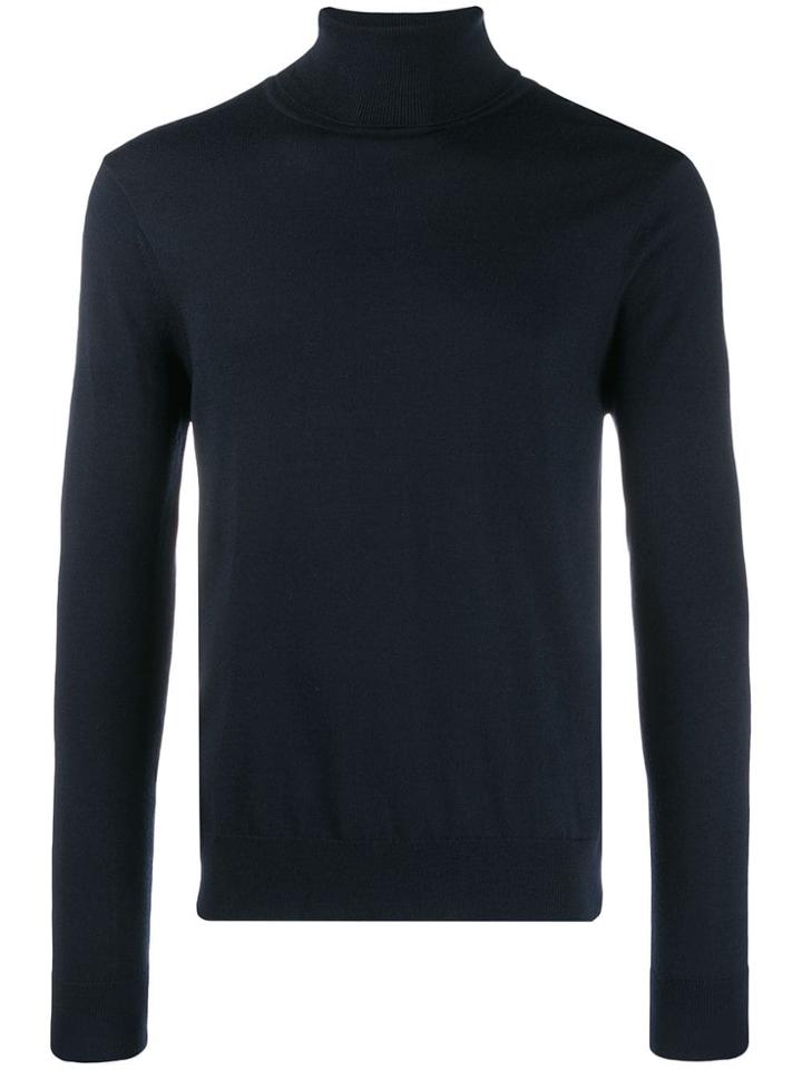 Sandro Paris Turtle Neck Jumper - Blue