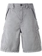 Armani Jeans - Logo Patch Cargo Shorts - Men - Cotton - 46, Grey, Cotton