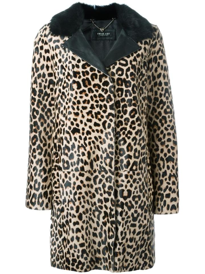 Twin-set Leopard Print Coat