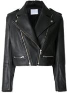 Dion Lee - Leather Biker Jacket - Women - Calf Leather - 14, Black, Calf Leather