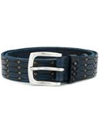 Orciani Woven Buckled Belt - Blue