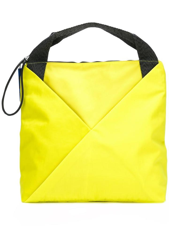 Kenzo 'champ' Tote, Women's, Yellow/orange, Neoprene