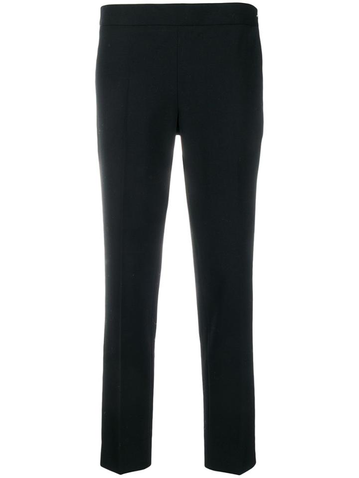 Alberto Biani Slim Fit Cropped Trousers - Black