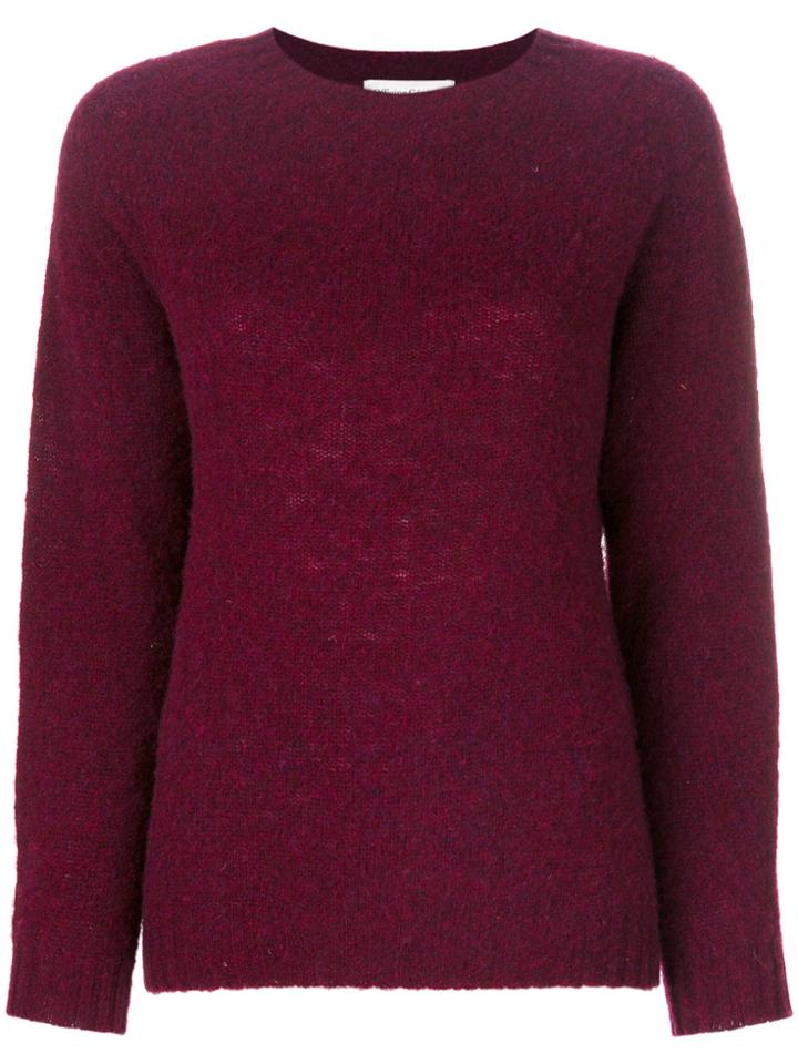 Officine Generale Crew Neck Sweater - Red