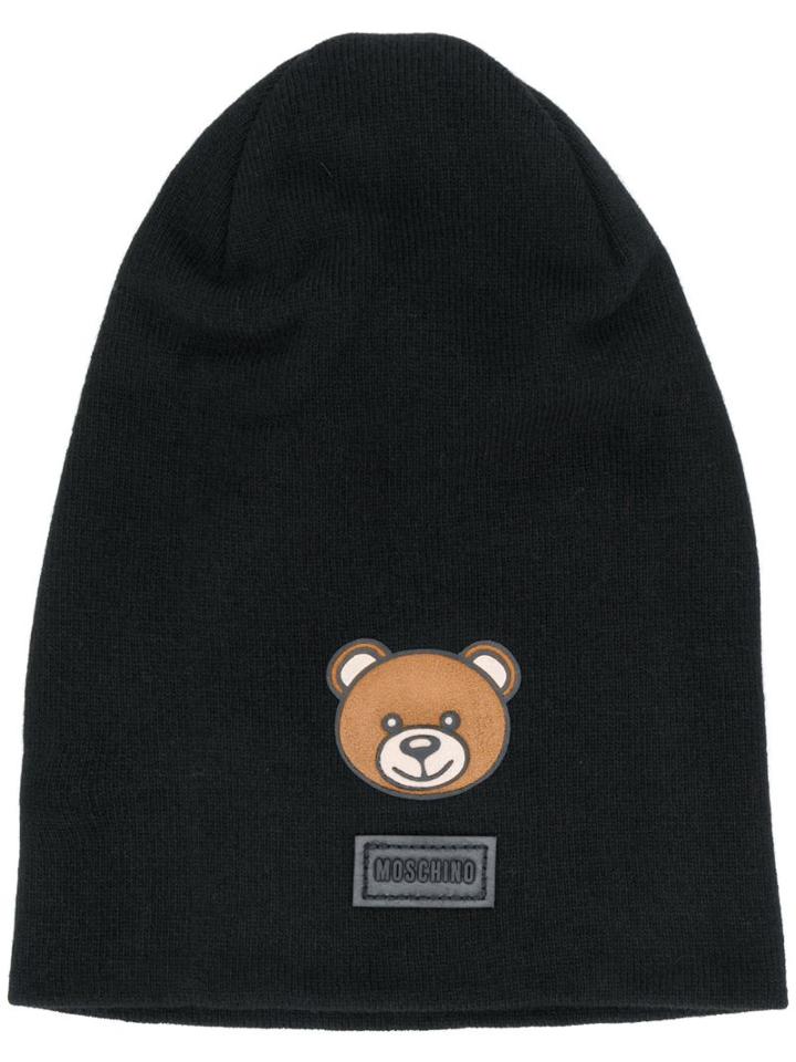 Moschino Teddy Beanie - Black