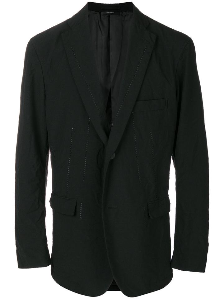 Issey Miyake Classic Fitted Blazer - Black