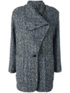 Isabel Marant 'hondo' Roll Collar Coat, Women's, Size: 38, Grey, Alpaca/cotton/polyester/viscose