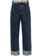 Jw Anderson High-waisted Wide Leg Jeans - Blue
